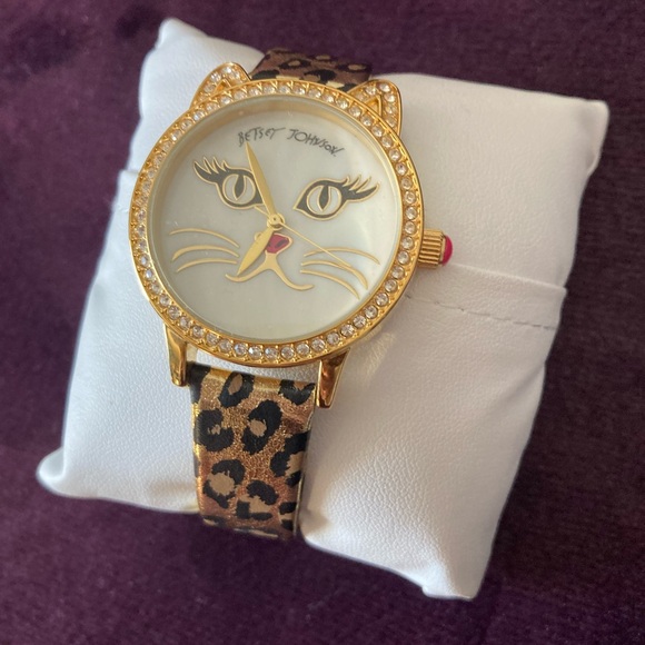 Betsey Johnson Leopard Cat Watch - Picture 3 of 5